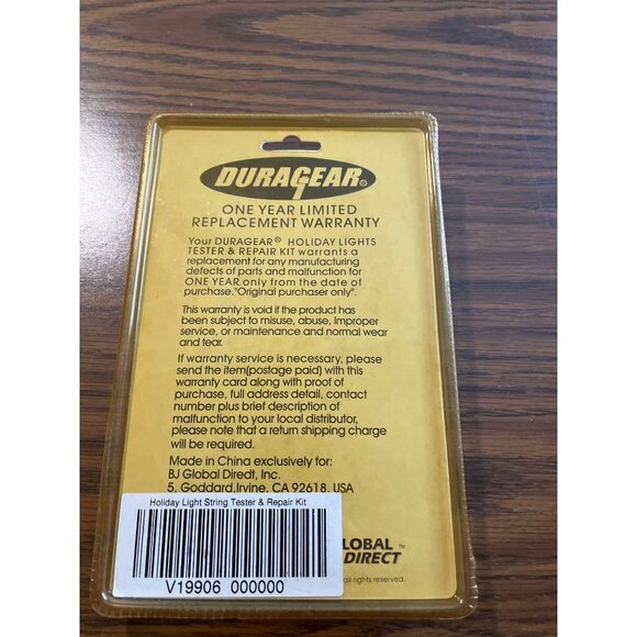 Duragear holiday lights tester and repair kit NWT - Picture 2 of 3